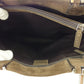 GUCCI Tote Bag Brown silver
