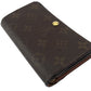 LOUIS VUITTON Long Wallet Purse M61730 Brown beige gold Portonebi Tresol