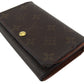 LOUIS VUITTON Long Wallet Purse M61730 Brown beige gold Portonebi Tresol