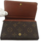 LOUIS VUITTON Long Wallet Purse M61730 Brown beige gold Portonebi Tresol