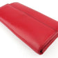 LOUIS VUITTON Long Wallet Purse Red Silver Portefeuille Sarah