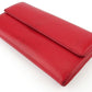 LOUIS VUITTON Long Wallet Purse Red Silver Portefeuille Sarah