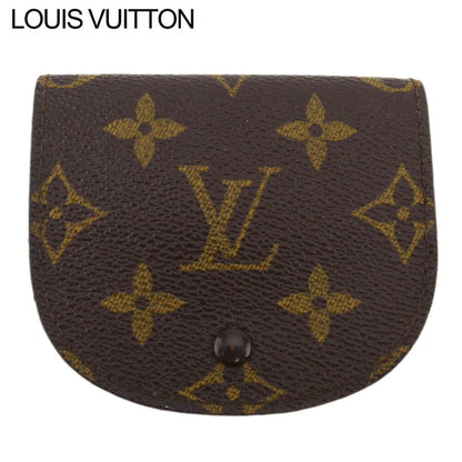 LOUIS VUITTON Coin case M61970 Monogram canvas, leather Brown Porto Moneguse