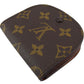 LOUIS VUITTON Coin case M61970 Monogram canvas, leather Brown Porto Moneguse