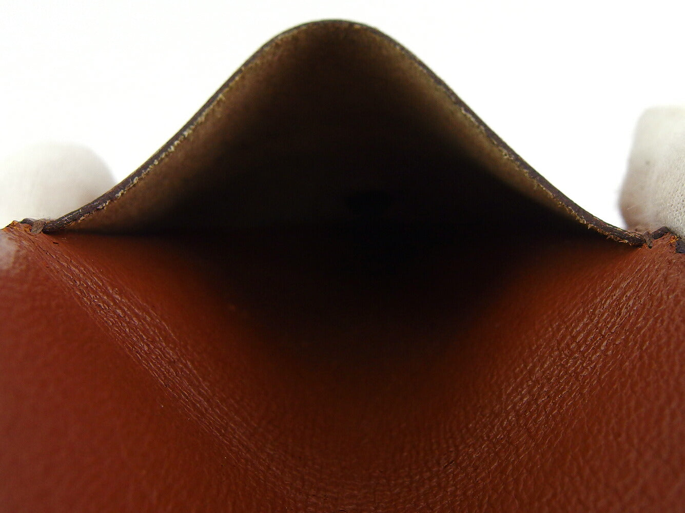 LOUIS VUITTON Coin case M61970 Monogram canvas, leather Brown Porto Moneguse