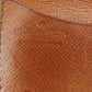 LOUIS VUITTON Coin case M61970 Monogram canvas, leather Brown Porto Moneguse