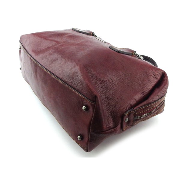 GUCCI Handbag 113009 Bordeaux Silver