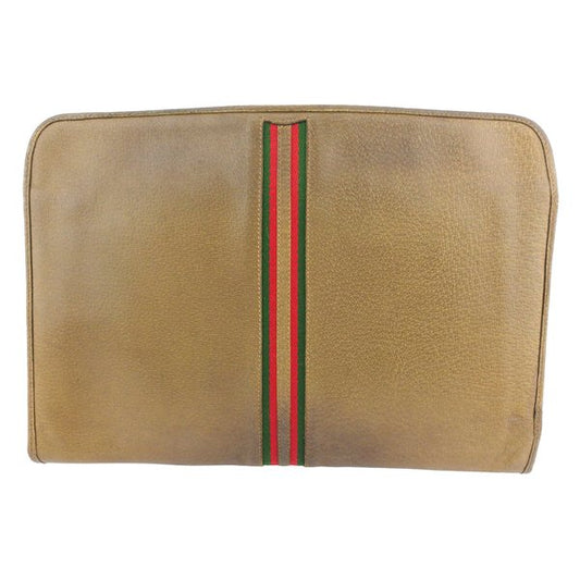 GUCCI Business bag Brown Green Red Old Gucci