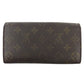 LOUIS VUITTON Long Wallet Purse M61725 Brown beige gold Pochette Porto MonÃ©credi