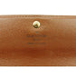 LOUIS VUITTON Long Wallet Purse M61725 Brown beige gold Pochette Porto MonÃ©credi