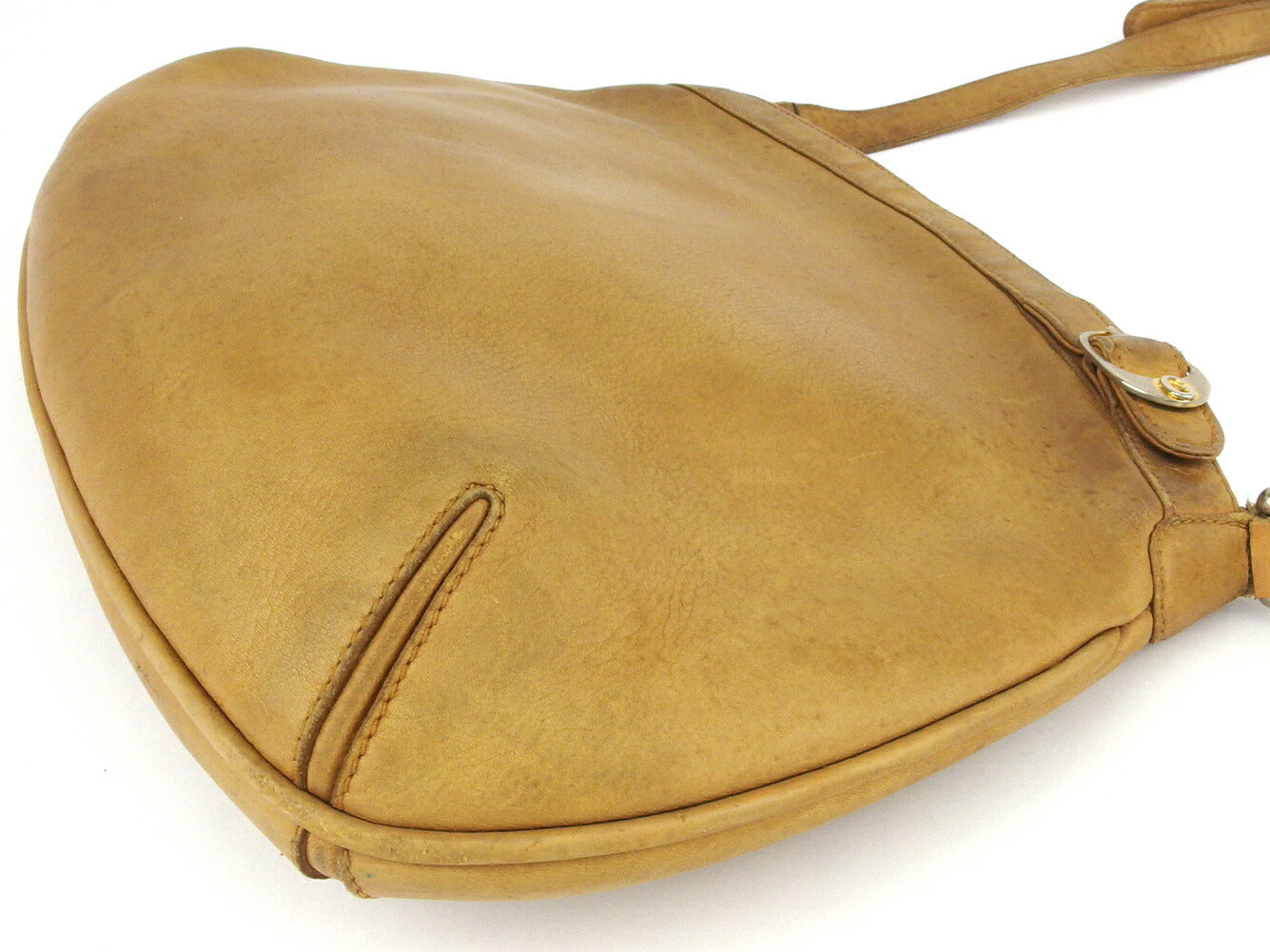 GUCCI Shoulder Bag Beige Silver Gold Old Gucci