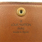 LOUIS VUITTON Bifold Wallet M61735 Brown beige gold Porto Monezup