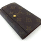 LOUIS VUITTON Bifold Wallet M61735 Brown beige gold Porto Monezup