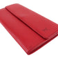 LOUIS VUITTON Long Wallet Purse M63577 Red gold Pochette Porto MonÃ©credi