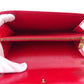 LOUIS VUITTON Long Wallet Purse M63577 Red gold Pochette Porto MonÃ©credi