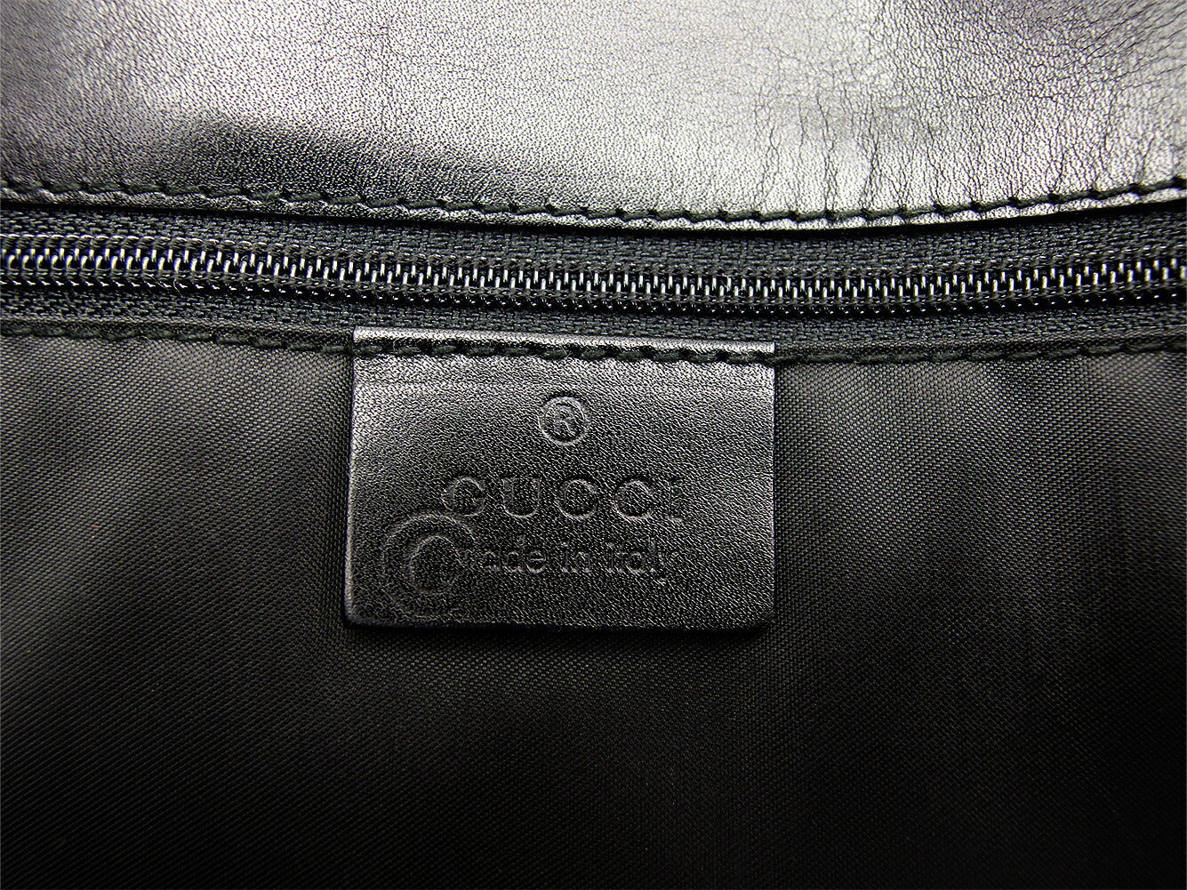 GUCCI Shoulder Bag Black Silver