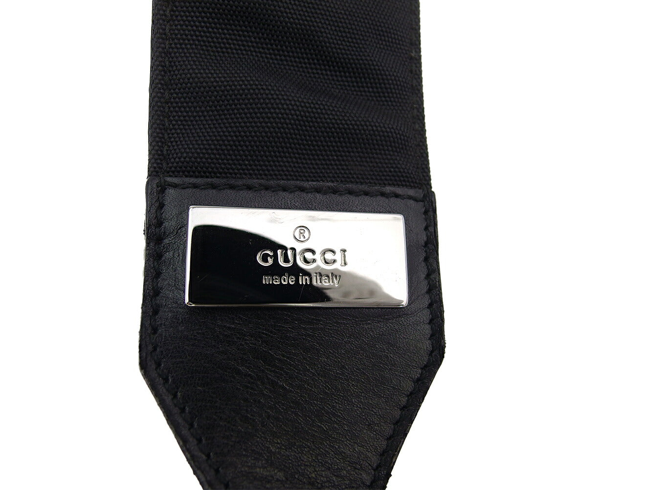 GUCCI Shoulder Bag Black Silver