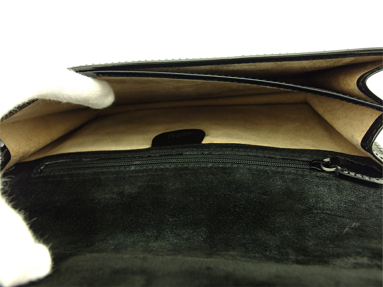 GUCCI Clutch bag Black Silver