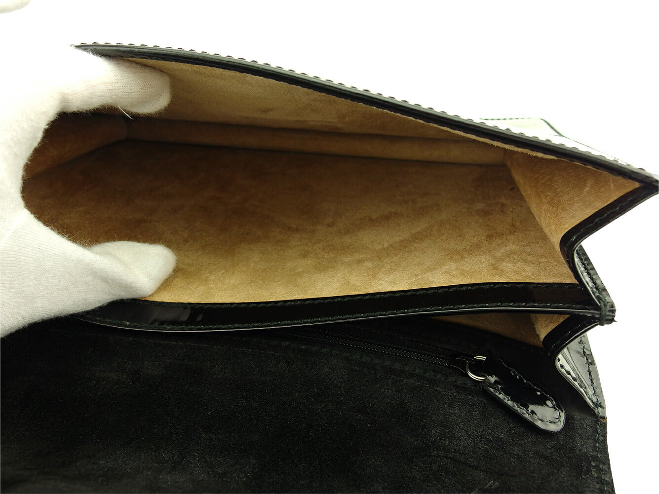GUCCI Clutch bag Black Silver