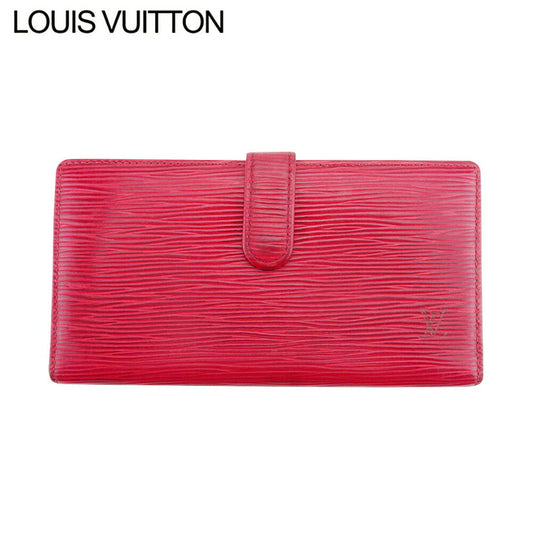 LOUIS VUITTON Long Wallet Purse M63257 Red gold Continental Vienova