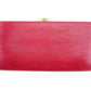 LOUIS VUITTON Long Wallet Purse M63257 Red gold Continental Vienova
