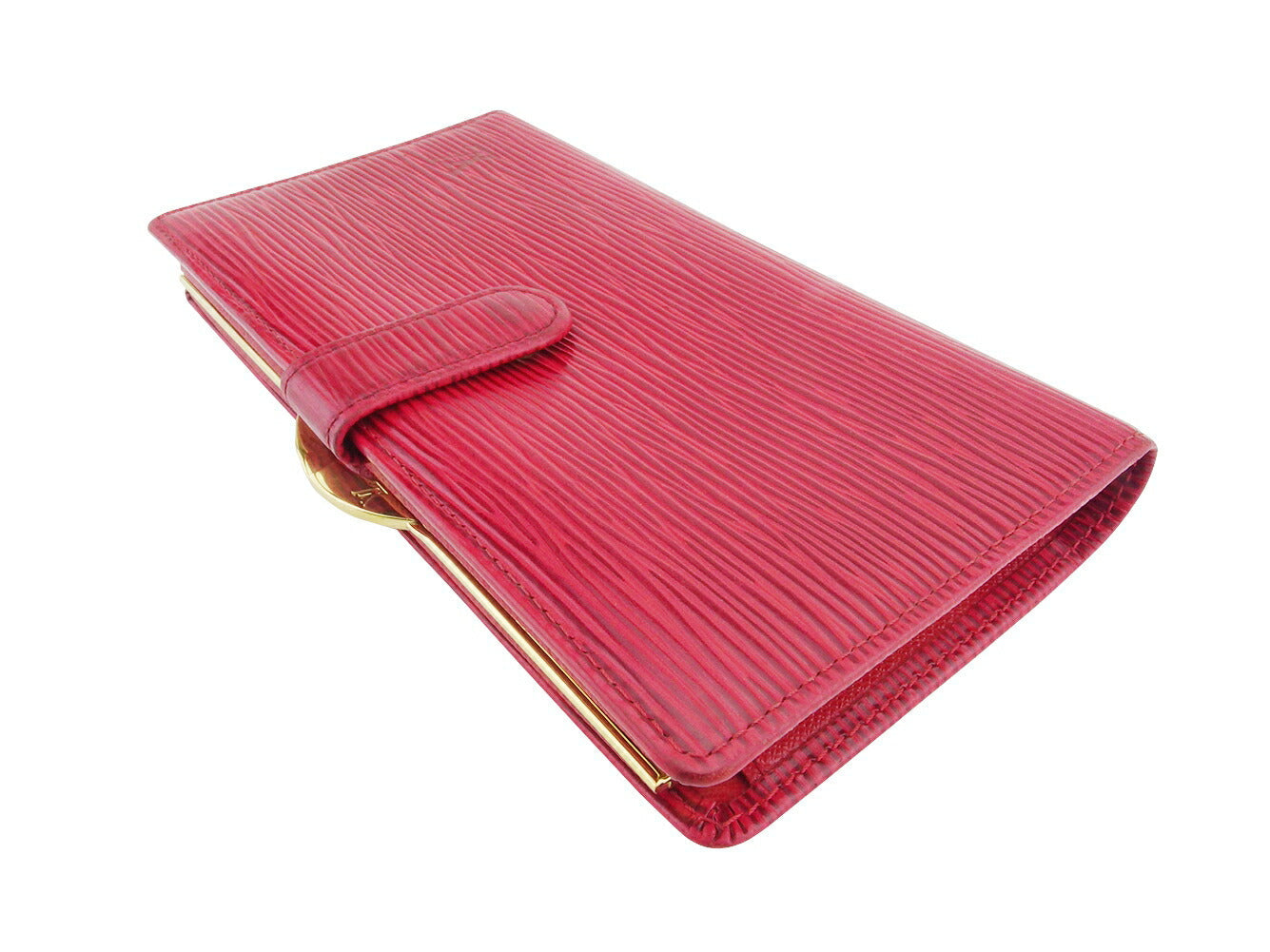 LOUIS VUITTON Long Wallet Purse M63257 Red gold Continental Vienova