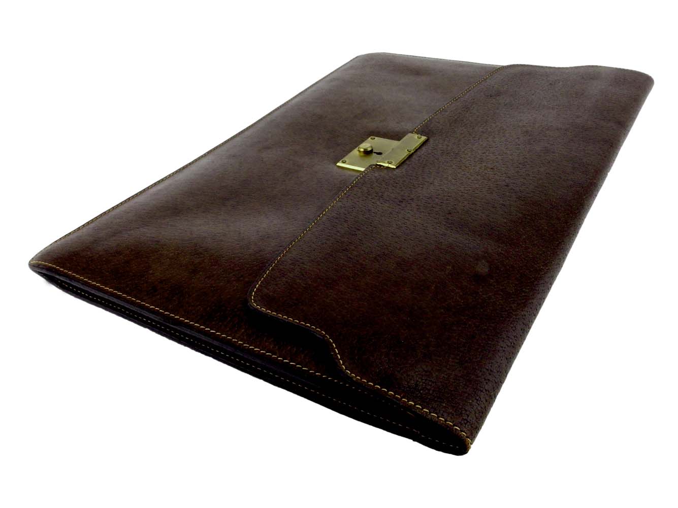 GUCCI Business bag Brown gold Old Gucci