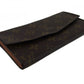 LOUIS VUITTON Long Wallet Purse No.212 Brown beige gold vintage