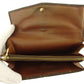 LOUIS VUITTON Long Wallet Purse No.212 Brown beige gold vintage