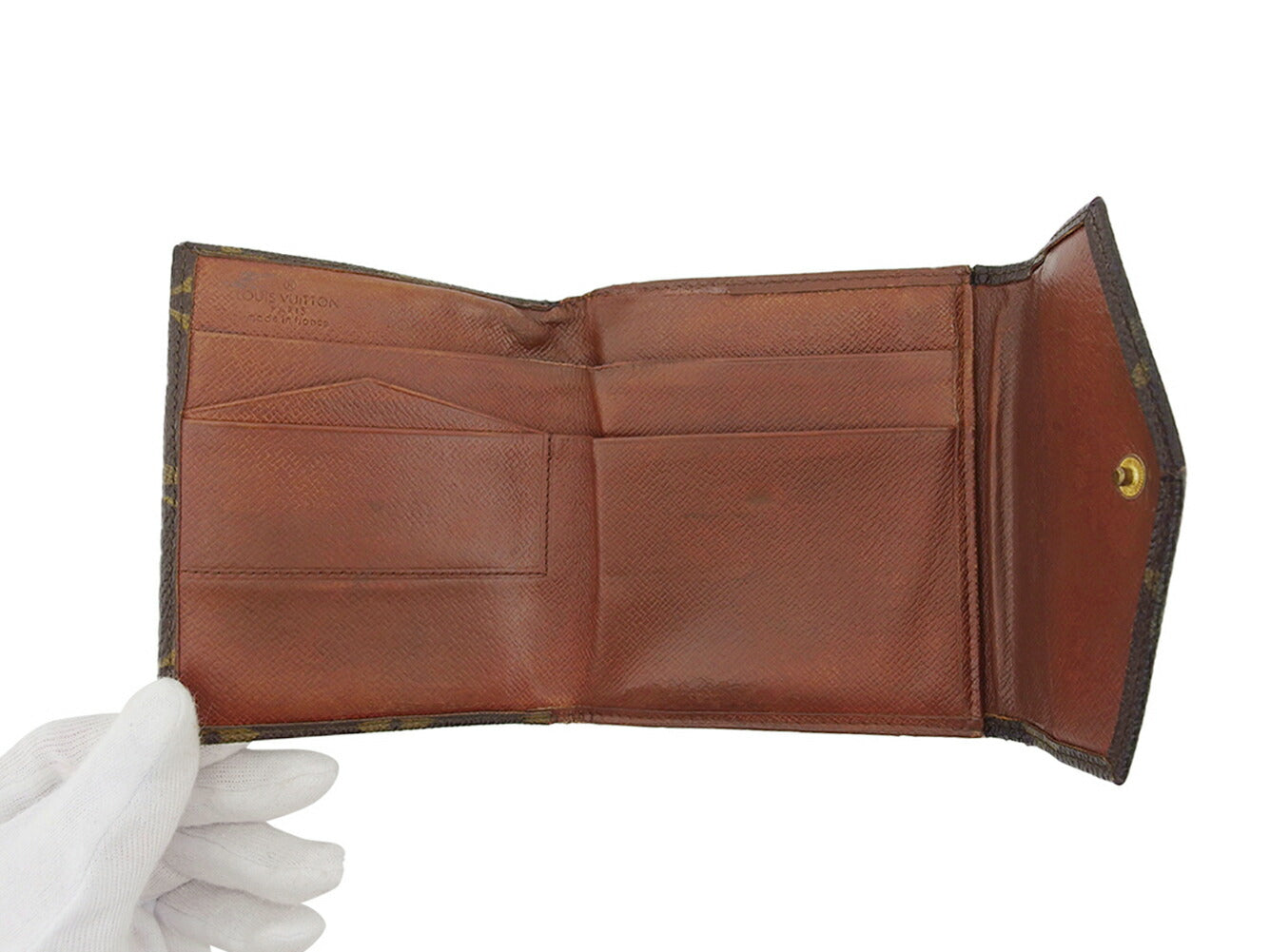 LOUIS VUITTON Tri-fold wallet M61660 Brown Portonebier