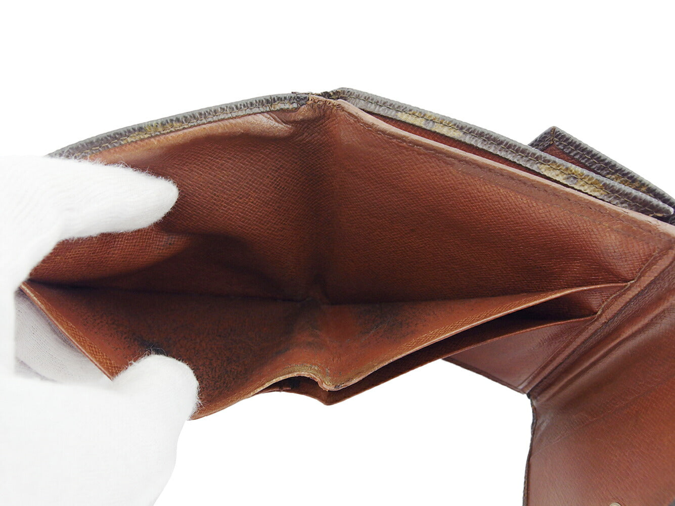LOUIS VUITTON Tri-fold wallet M61660 Brown Portonebier