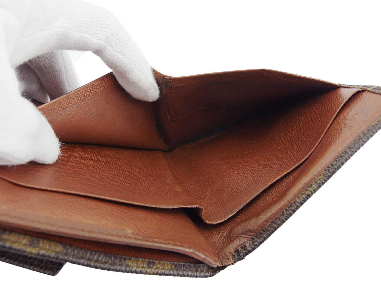 LOUIS VUITTON Tri-fold wallet M61660 Brown Portonebier