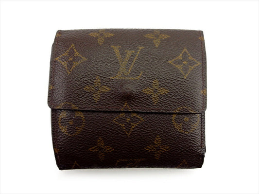 LOUIS VUITTON Bifold Wallet M61652 Brown beige gold Porte Monnaie Billets Cartes Credit