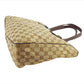 GUCCI Tote Bag 113017 Beige x brown GG pattern