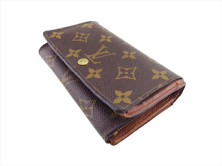 LOUIS VUITTON Bifold Wallet M61730 Brown Portonebi Tresol