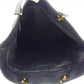 GUCCI Tote Bag Black x Gold GG pattern