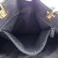 GUCCI Tote Bag Black x Gold GG pattern