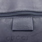 GUCCI Tote Bag Black x Gold GG pattern