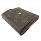 LOUIS VUITTON Bifold Wallet M61660 Brown beige gold Portonebier