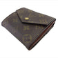 LOUIS VUITTON Bifold Wallet M61660 Brown beige gold Portonebier
