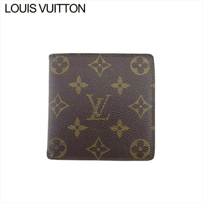 LOUIS VUITTON Bifold Wallet M61665 Brown beige Porte Billets Cartes Crdit Monet