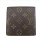 LOUIS VUITTON Bifold Wallet M61665 Brown beige Porte Billets Cartes Crdit Monet