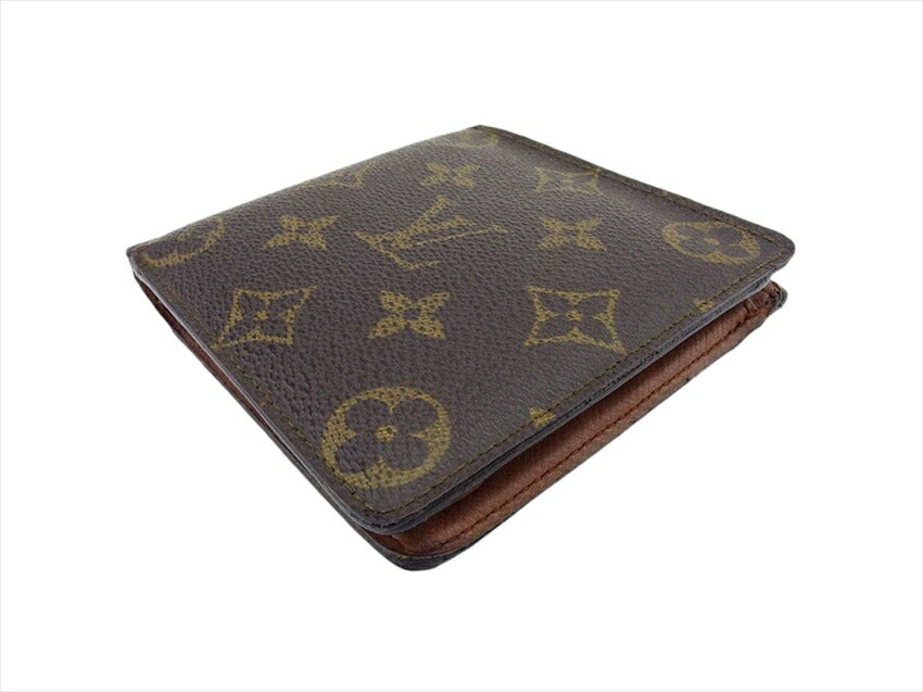 LOUIS VUITTON Bifold Wallet M61665 Brown beige Porte Billets Cartes Crdit Monet