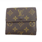 LOUIS VUITTON Bifold Wallet M61652 Brown beige gold Porte Monnaie Billets Cartes Credit
