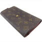 LOUIS VUITTON Long Wallet Purse M61725 Brown beige gold Pochette Porto MonÃ©credi