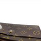 LOUIS VUITTON Long Wallet Purse M61725 Brown beige gold Pochette Porto MonÃ©credi