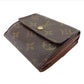 LOUIS VUITTON Bifold Wallet M61652 Brown beige gold Porte Monnaie Billets Cartes Credit