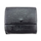 LOUIS VUITTON Bifold Wallet M63482 Noir Porte Monnaie Billets Cartes Credit