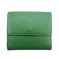 LOUIS VUITTON Bifold Wallet M63484 Borneo Green Porte Monnaie Billets Cartes Credit