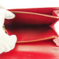 LOUIS VUITTON Long Wallet Purse M63577 Castilian Red Pochette Porto MonÃ©credi